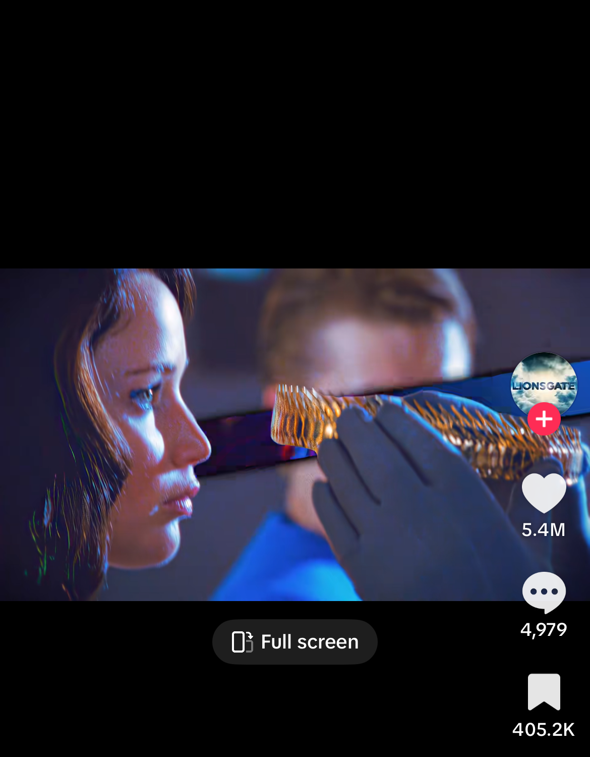 Lionsgate Hunger Games TikTok edit by a fan editor, 5.4 million likes
